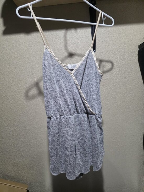 Out From Under Other - Out From Under Gray Shorts Romper Women's Size Small Sleeveless Loungewear